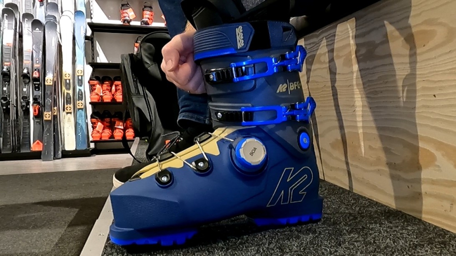 BOA systeem bij de skischoen.